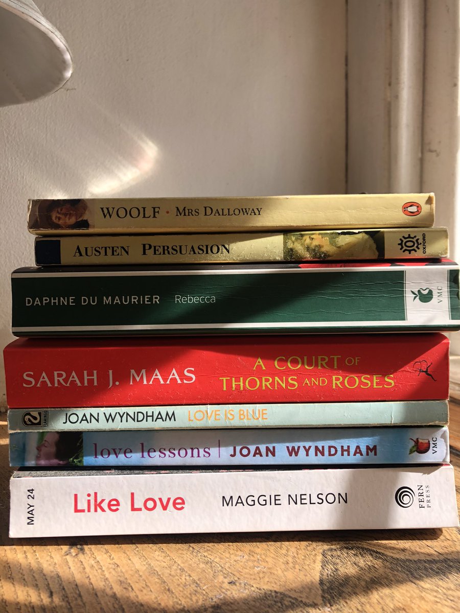 Jade Angeles Fitton (@jadeafitton) on Twitter photo After an exhaustion-related meltdown at the end of last year someone wise said I needed to rest my brain and escape into romance.
“I’m reading Rebecca,” I replied.
“Not Rebecca.”
Whenever I’ve had time I took that mission seriously. Also, not pictured, loved <a href="/alex_j_allison/">Alex Allison</a> GOAT After an exhaustion-related meltdown at the end of last year someone wise said I needed to rest my brain and escape into romance.
“I’m reading Rebecca,” I replied.
“Not Rebecca.”
Whenever I’ve had time I took that mission seriously. Also, not pictured, loved <a href="/alex_j_allison/">Alex Allison</a> GOAT