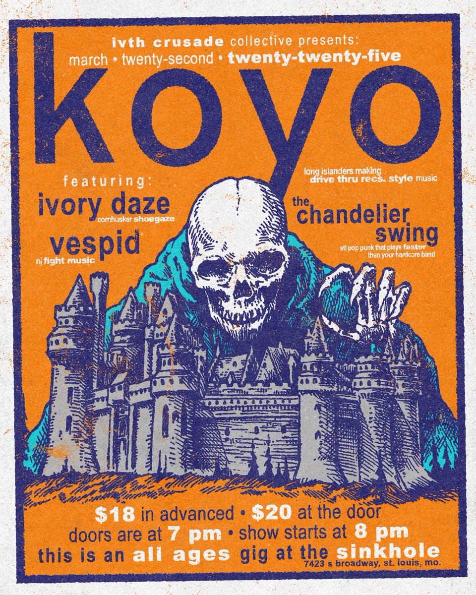 Hey we’re not really on this dogshit app anymore but we got this real fucking cool show coming up in about a week and a half and you’re going to want to get tickets ahead of time.