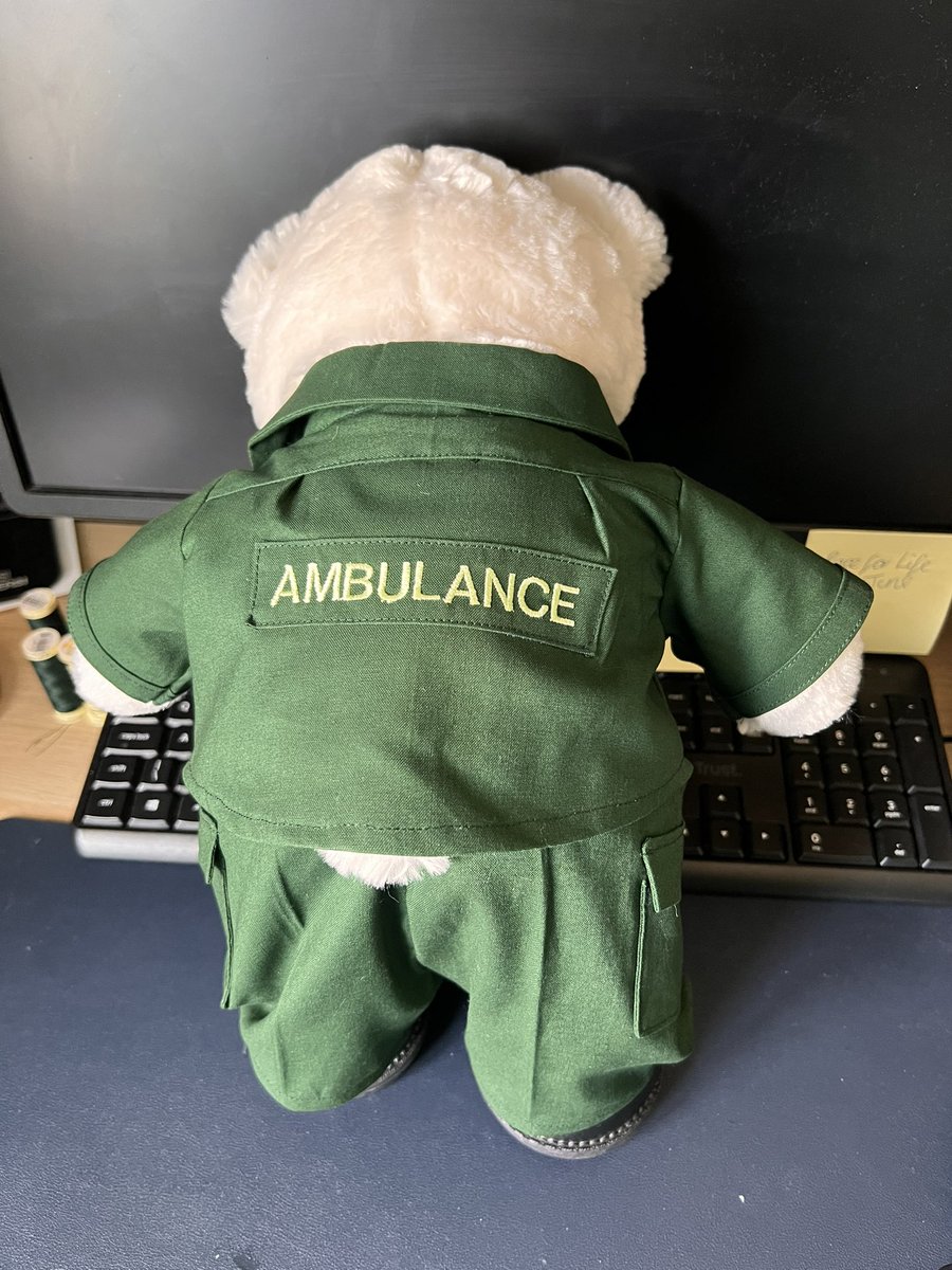 A new work buddy just for you <a href="/NWAmb_Caroline/">Caroline Hastings</a>. Fully uniformed and polished boots 😁