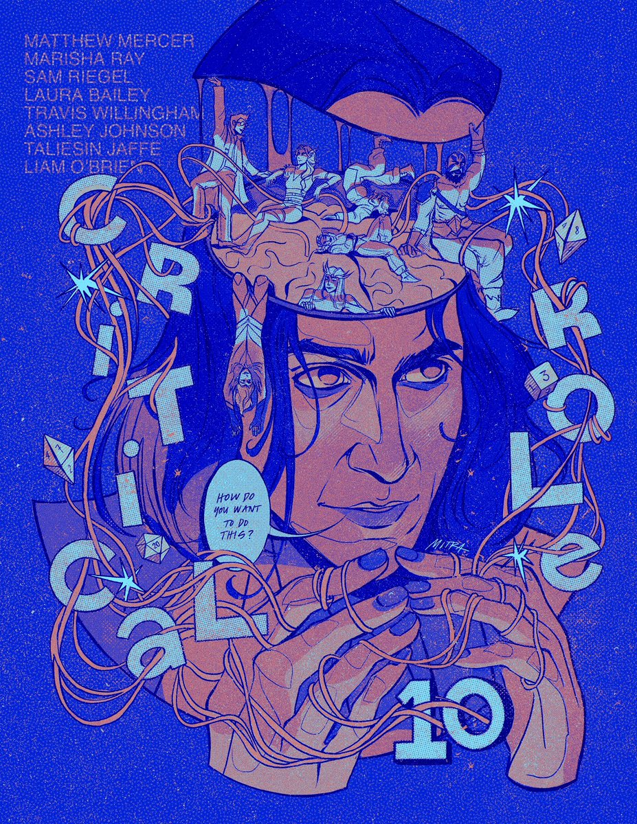 Happy 10th <a href="/CriticalRole/">Critical Role</a> :’)
#criticalrolefanart #criticalrole #voxmachina #legendofvoxmachina #illustration #fanart #dnd