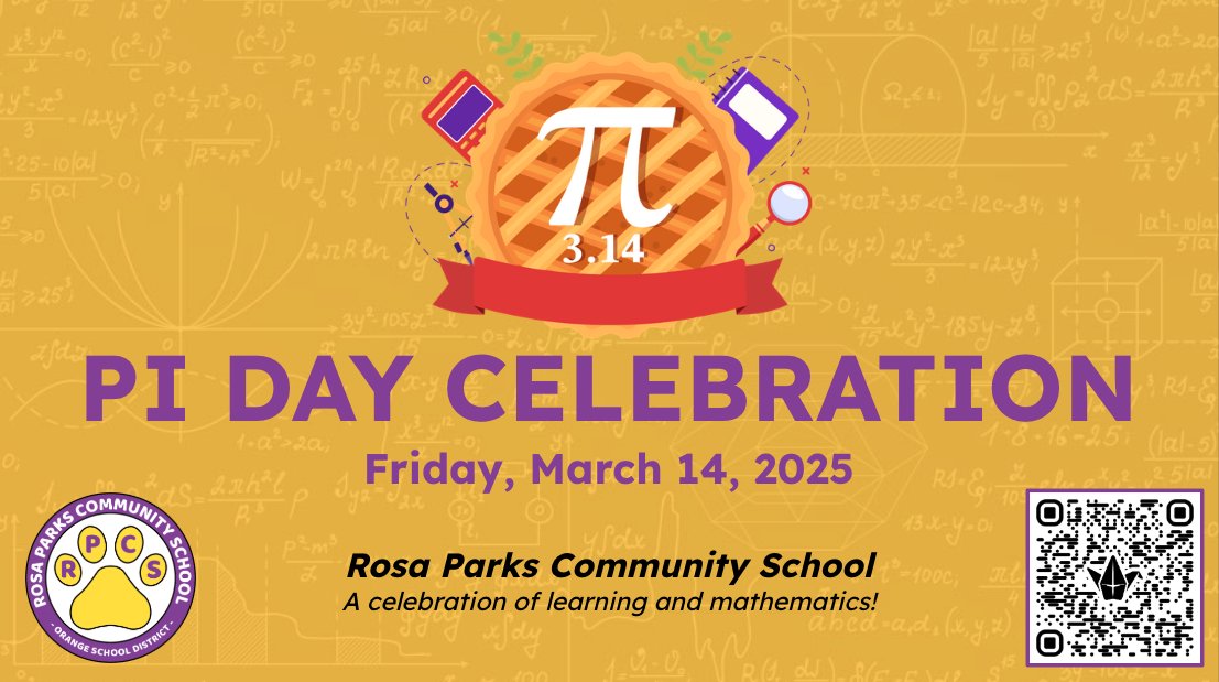 RPCS will be celebrating Pi Day on March 14, 2025! On 3.14 we have themed lessons geared towards the concept of Pi in various contents! <a href="/ops_district/">Orange Public Schools</a> <a href="/Gerald_Fitzhugh/">Gerald Fitzhugh II, Ed.D. 👌🏾♦️👌🏾♦️KAY</a> #goodtogreat