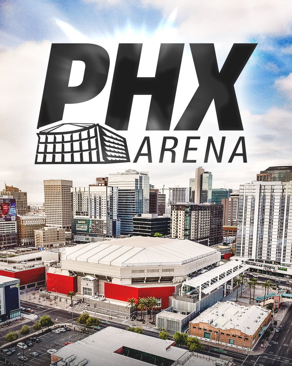 MMCenter_PHX's tweet photo. New name, same unforgettable moments ✨

Catch us at @phx_arena- the heartbeat of Downtown Phoenix! https://t.co/tNvBUuif40