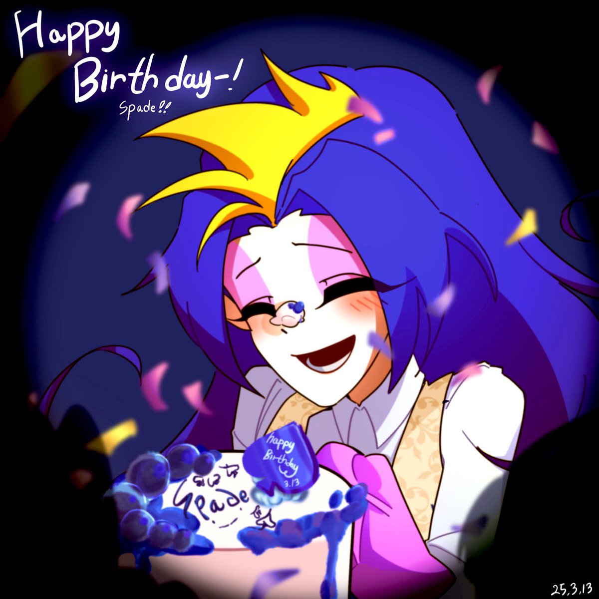 Happy birthday~!♠️🎉🎉

#怪盗スペード生誕祭2025
#怪盗スペード誕生祭2025
#怪盗ジョーカー
#괴도조커