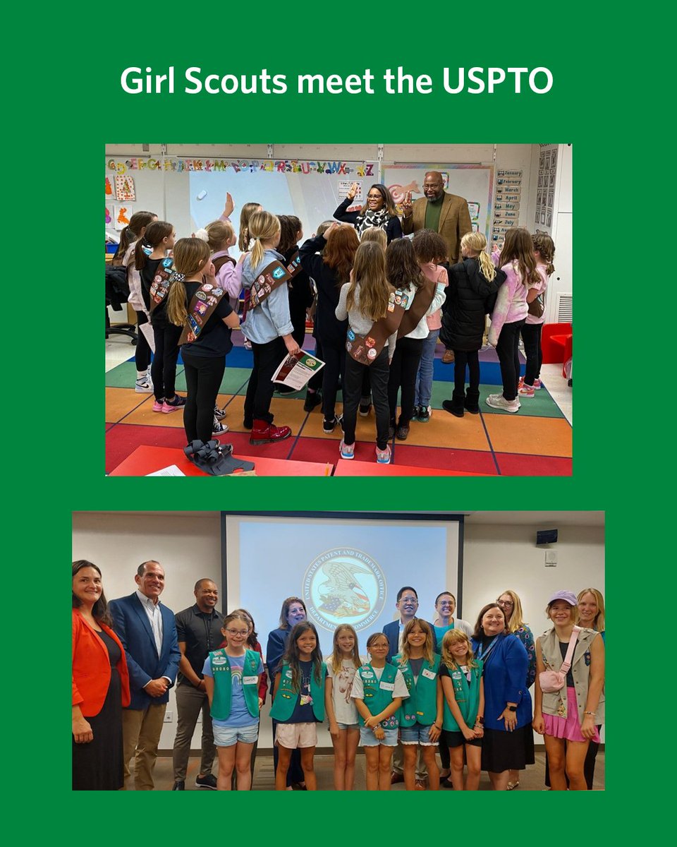It’s Girl Scout Day! We’re delighted to celebrate the curiosity that inspires young people to solve problems &amp; invent solutions. In 2014, we launched an IP Patch for <a href="/girlscouts/">Girl Scouts</a> with <a href="/GSCNC/">Girl Scouts Nation's Capital</a> &amp; <a href="/IPO/">IPO</a>. As of 2024, more than 3,859 patches have been awarded to hard-working scouts.