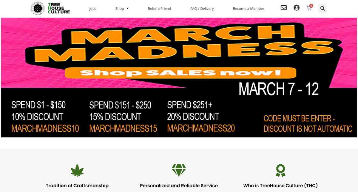 treehousecult's tweet image. Last Day for March Madness! Link in bio. #StonerNation