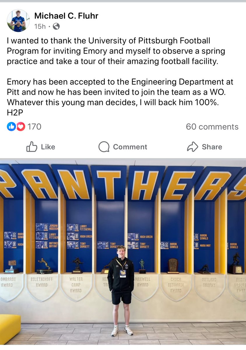 L-S Football (@lsfootball1) on Twitter photo Huge congratulations to <a href="/emoryfluhr8/">Emory Fluhr</a>!! What a great honor to get into Pitt’s engineering department and then be invited to join the football team as a WO! <a href="/PaFootballNews/">Pennsylvania Football News</a> @EPAfootball <a href="/717_sports/">717 Sports Media</a> <a href="/LancasterSports/">Lancaster Sports</a> <a href="/SVSQB/">Coach Jim Cantafio</a> <a href="/gobigrecruiting/">Go Big Recruiting</a> @pennlive @lancasteronline <a href="/PioneerIron/">Iron Pioneer</a> Huge congratulations to <a href="/emoryfluhr8/">Emory Fluhr</a>!! What a great honor to get into Pitt’s engineering department and then be invited to join the football team as a WO! <a href="/PaFootballNews/">Pennsylvania Football News</a> @EPAfootball <a href="/717_sports/">717 Sports Media</a> <a href="/LancasterSports/">Lancaster Sports</a> <a href="/SVSQB/">Coach Jim Cantafio</a> <a href="/gobigrecruiting/">Go Big Recruiting</a> @pennlive @lancasteronline <a href="/PioneerIron/">Iron Pioneer</a>