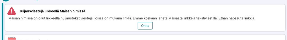Hyvä tietää, jos terveydenhuollossa alueellasi on Maisa käytössä.