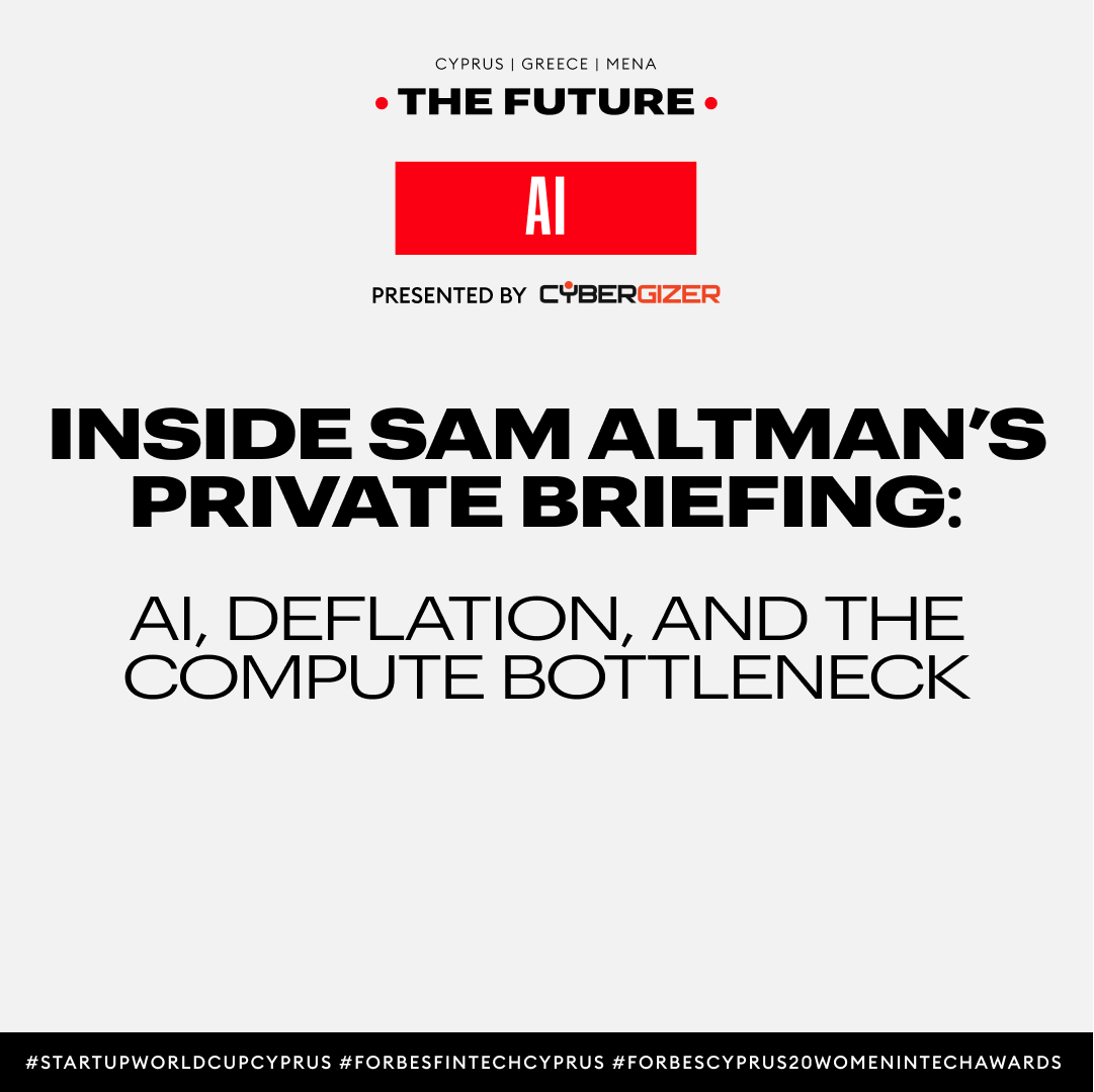 Forbes Cyprus The Future of Fintech Summit (@forbescy_fofs) on Twitter photo 💡 AI is getting cheaper — but compute power is running out.
Inside Sam Altman’s private briefing:
▪️ AI’s deflationary impact on the economy.
▪️ OpenAI’s compute bottleneck.
This AI series is presented by <a href="/cybergizer/">Cybergizer</a>.
thefuturemedia.eu/inside-sam-alt… 💡 AI is getting cheaper — but compute power is running out.
Inside Sam Altman’s private briefing:
▪️ AI’s deflationary impact on the economy.
▪️ OpenAI’s compute bottleneck.
This AI series is presented by <a href="/cybergizer/">Cybergizer</a>.
thefuturemedia.eu/inside-sam-alt…