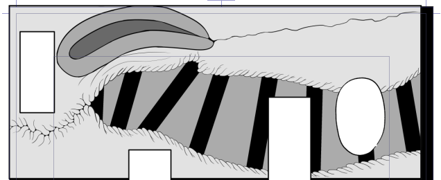 我ながら良く描けてる断面図だけど塗るのが余りにもだるすぎる 