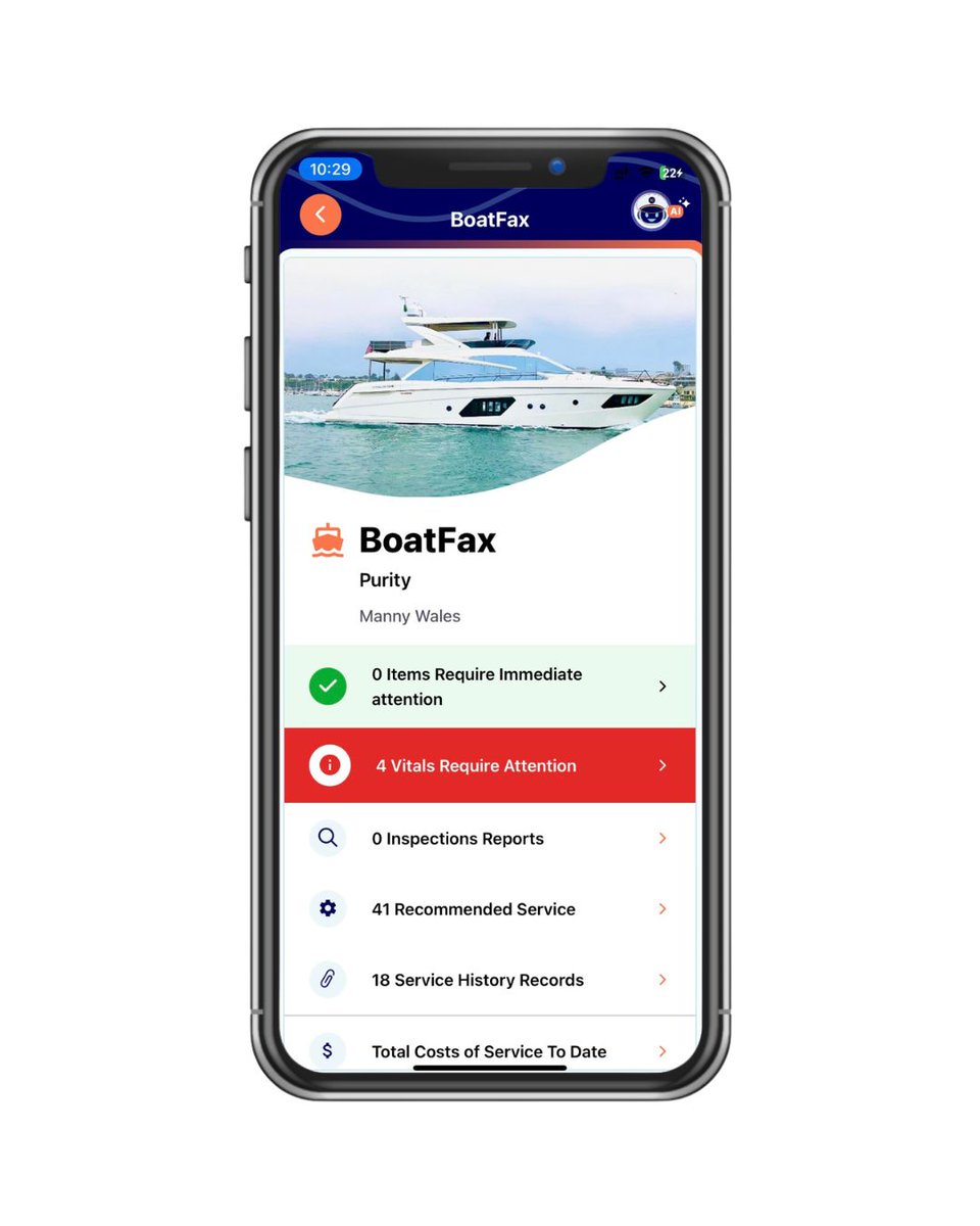 BoatFax: The History Report Every Boater Needs.  Get key insights on a boats history, including past ownership, accidents, and maintenance records- so you can buy with confidence.  BoatBot.ai