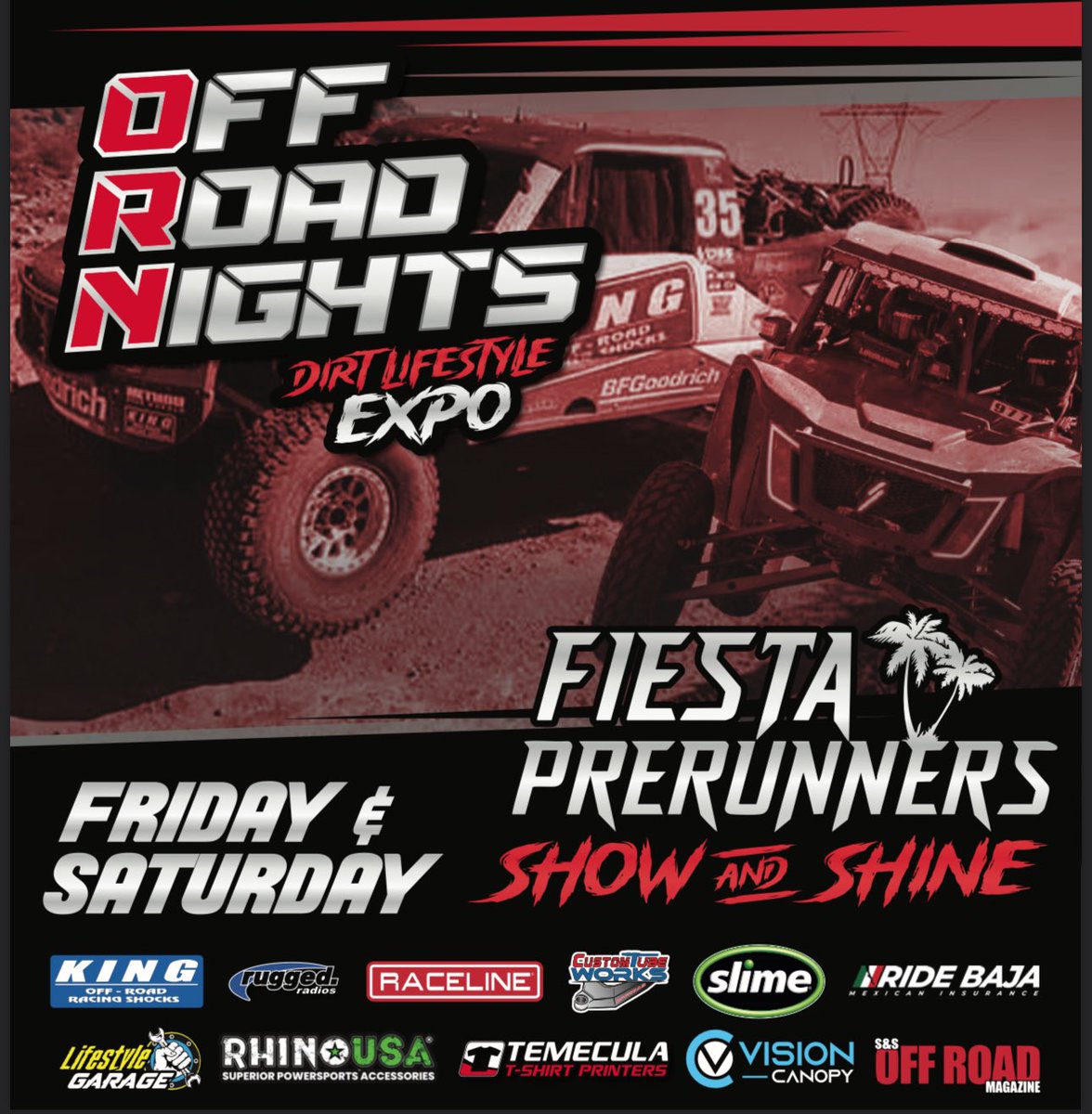ORNscene's tweet image. Don’t miss The @fiesta_prerunners Show &amp;amp; Shine during the ORN Dirt Lifestyle Expo Friday 3/28 4-9pm and Saturday 3/29 1-pm.
Get your ride in the Show! Registration still open,
Limited spots still available. 
More info @ ORNscene.com