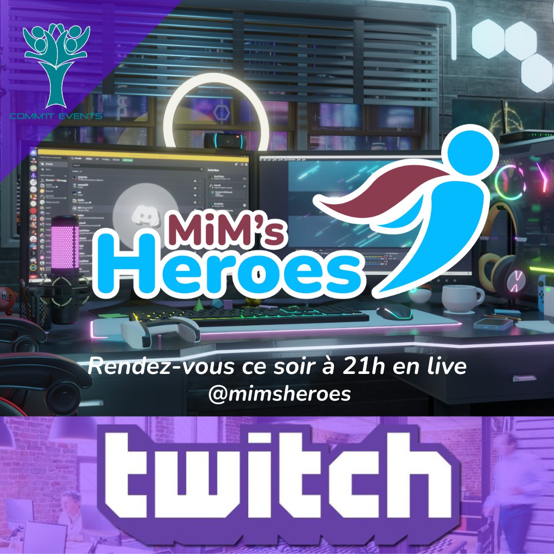 Retrouvez ce soir les organisateurs du Game Stream Heroes à 21h sur la nouvelle chaîne MiM'S Heroes afin de vous présenter le nouveau programme annuel de la chaîne Twitch. 
twitch.tv/mimsheroes