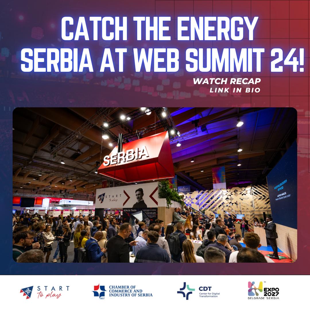starttoplay_rs's tweet image. 🚀 Official Aftermovie: #Serbia at Web Summit 2024 – A Journey of Innovation &amp;amp; Growth! 🇷🇸

Our official aftermovie (45 min) captures the essence of our presence 👉 Watch Now lnkd.in/d86RHkE
@Privrednakomora @cadezmarko @drjelenabegovic 

#WebSummit2024 #SerbiaAtWebSummit