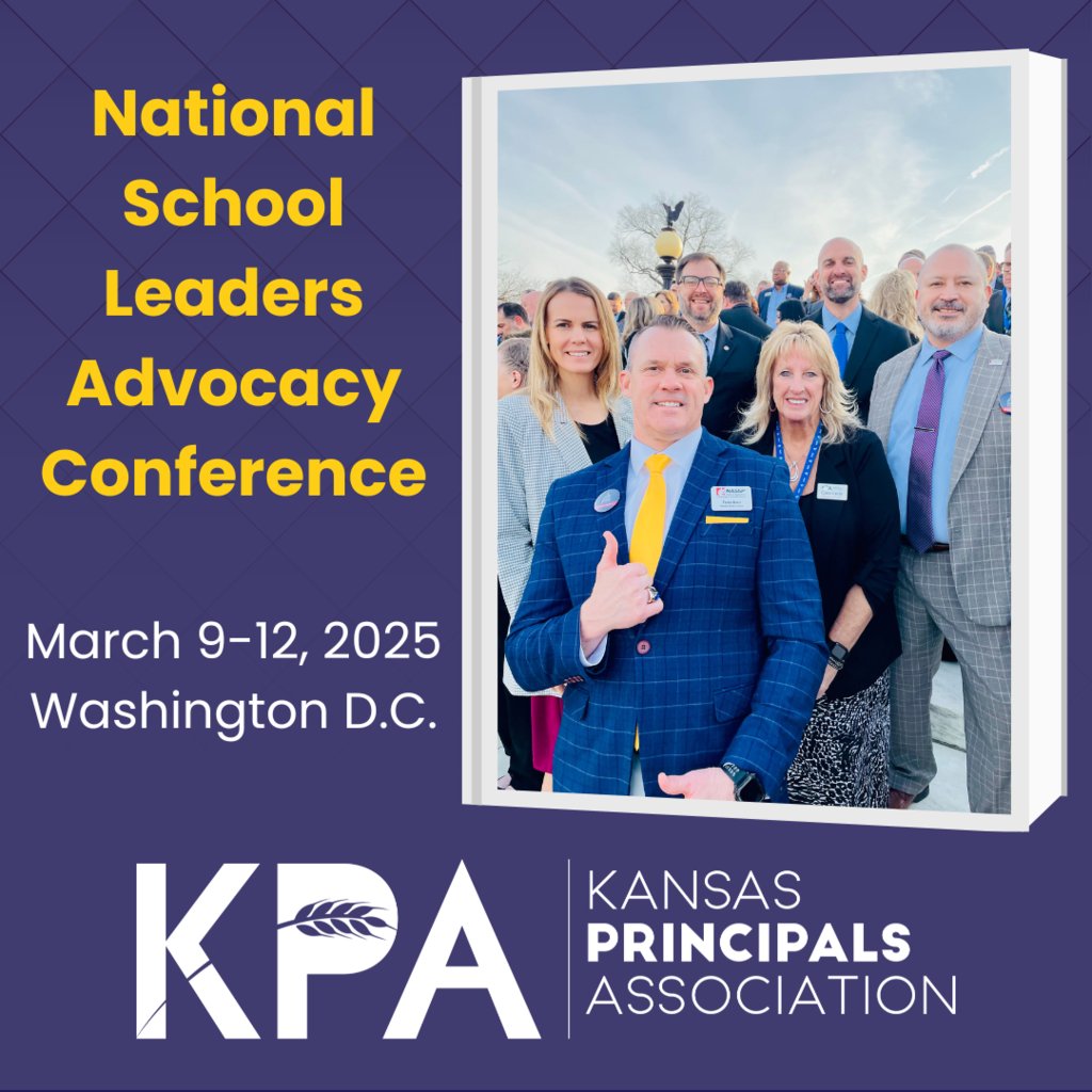 This week #KSPrincipals are in Washington D.C. joining NAESP and NASSP for the National School Leaders Advocacy Conference. Today, our #KSPrincipals will be meeting with Kansas Representatives and Senators to advocate for our K-12 public schools and students. #edleadershipmatters