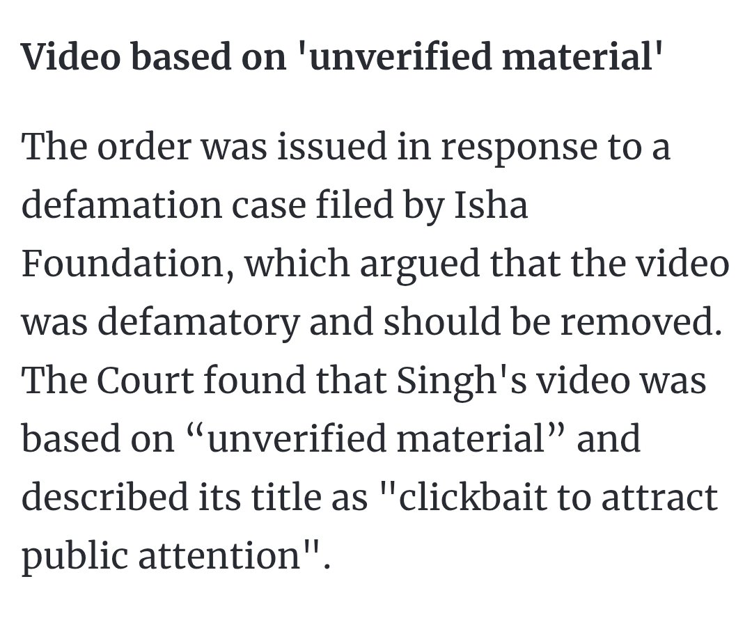 RenuShrikant's tweet photo. The Idiot @ShyamMeeraSingh posted video for 2 min fame.
It's now proved that false documents were shown in his video, he should be heavily fined and made to apologise for spreading false propaganda.

#IshaFoundation #Sadhguru #TruthMatters #DefamationLaws https://t.co/PP3uXcvPoq