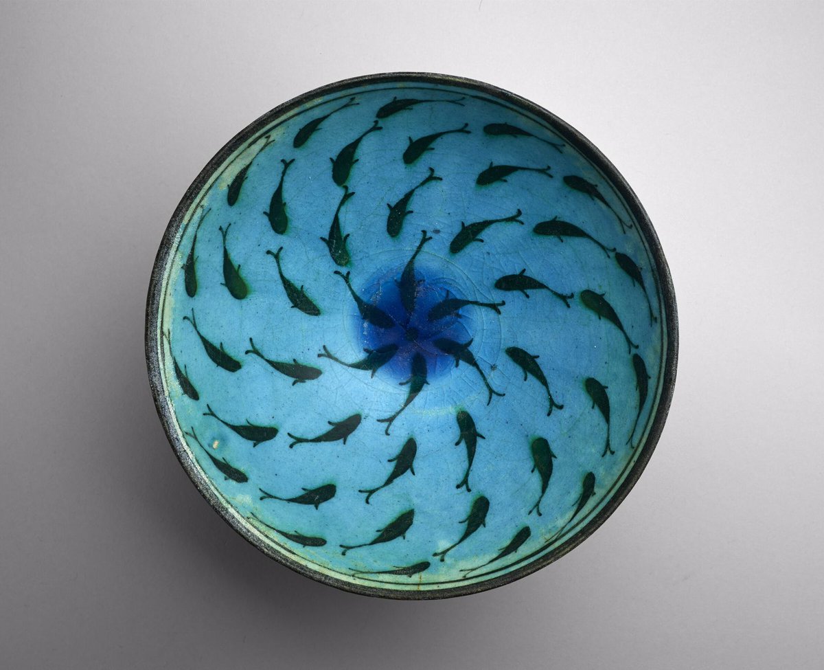 A thing I love about humans is that we've always had a compulsive need to make art. We can't help it. It's who we are. We will never stop. 

(fish bowl from Iran, thirteenth century)