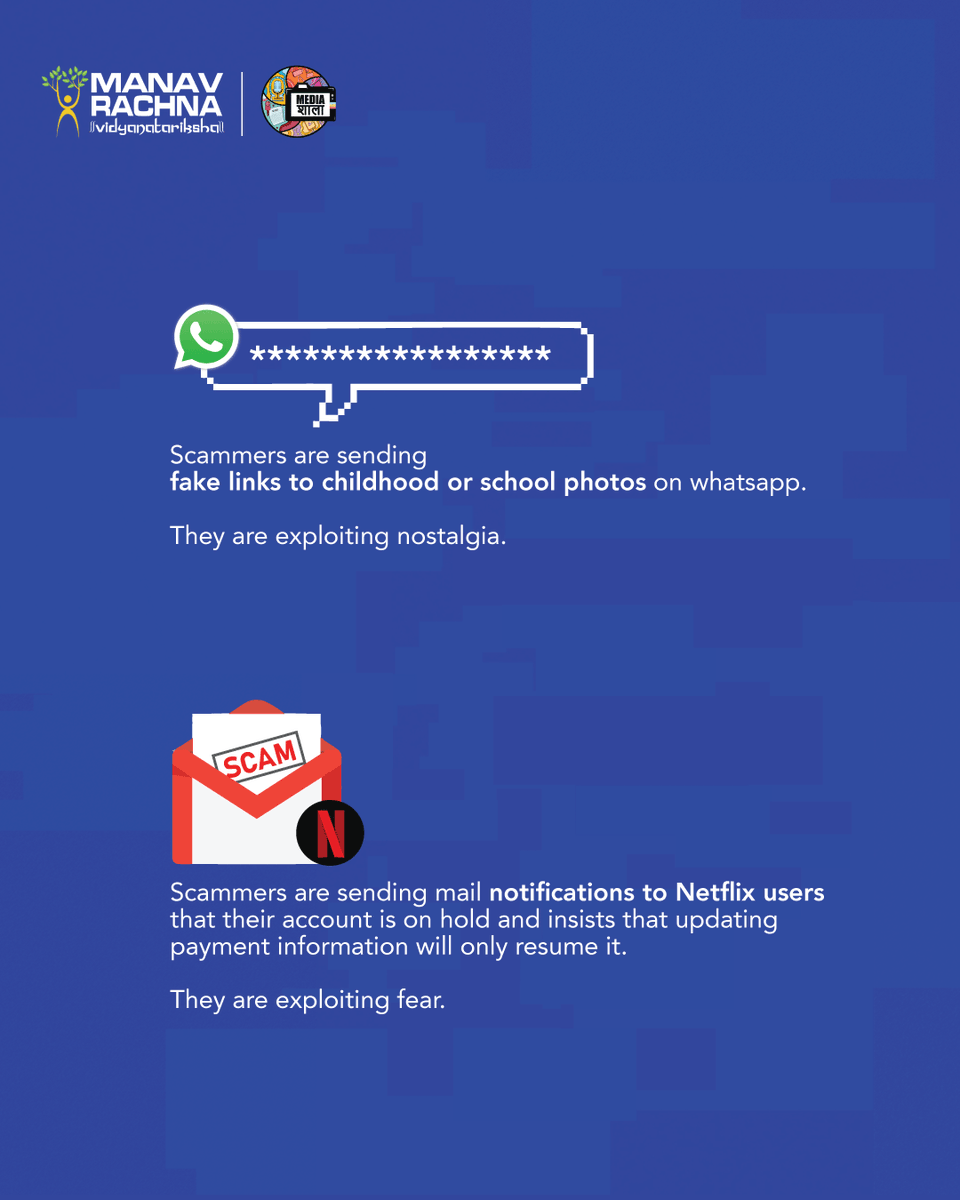 MediaShala_'s tweet photo. New scams, new strategies. We're diving deep into the latest digital deceptions and giving you the tips to stay aware and spot them.
In the ever evolving Digital and AI world, Let's stay one step ahead. https://t.co/xKo7kuKhY2