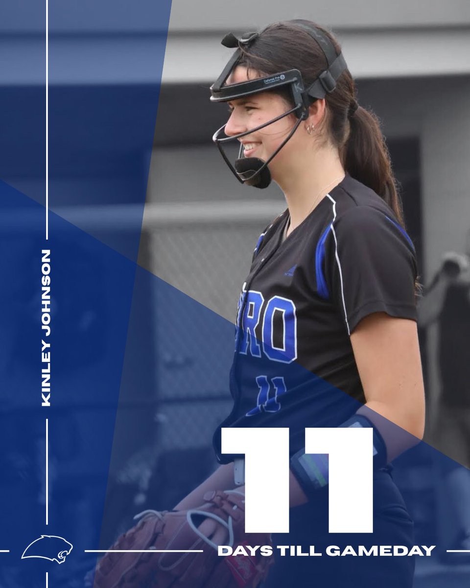 KJ marks eleven days till gameday. 

That's less than two weeks until Boro Softball takes Destin, FL‼️
