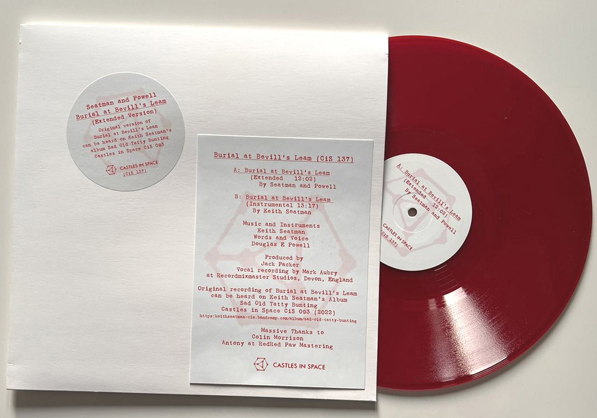 From 2023, Burial At Bevill's Leam 12inch Single (Extended and Instrumental) A very limited number of these will be available again soon from my own Bandcamp site. keithseatman.bandcamp.com/album/burial-a… <a href="/Douglas_Powell/">Douglas E. Powell</a> #CastlesinSpace