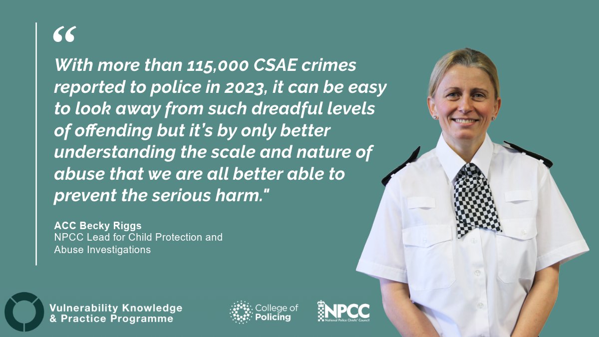 Here's ACC Becky Riggs, highlighting the National Analysis of Police Recorded Child Sexual Abuse and Exploitation Crimes Report 2023, in shining a light on changing trends in harm that children face. #prevention, #safeguarding #childprotection.
vkpp.org.uk