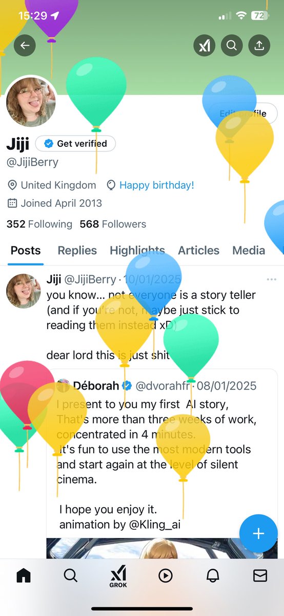 JijiBerry's tweet photo. happy balloon day to me~ https://t.co/v1qvUvNhmO