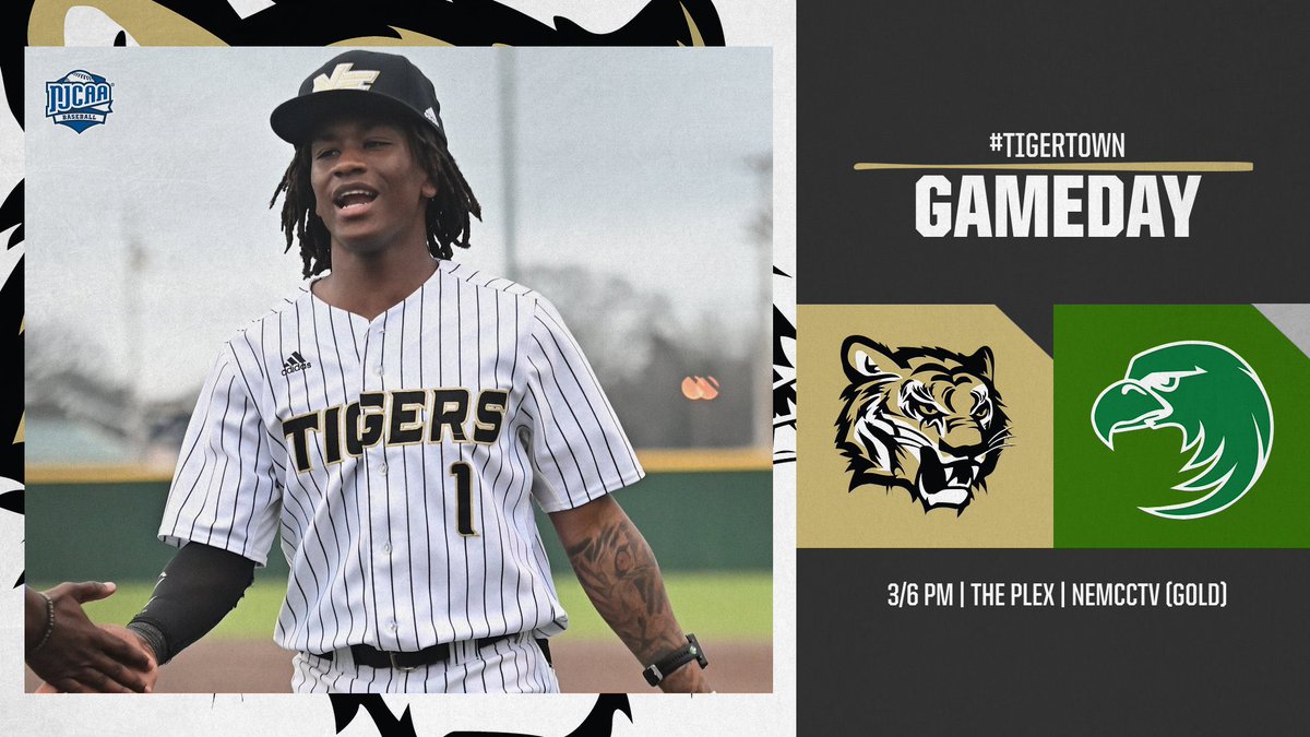 Northeast Tigers (@nemcctigers) on Twitter photo BSB | 🔥PACK THE PLEX🔥
It’s a gorgeous spring break afternoon as <a href="/NEMCCBASEBALL/">Northeast Baseball</a> opens conference play at home!!
🆚 <a href="/MCCEaglesBSB/">MCC Eagles Baseball ⚾️ 🇺🇸</a>
📍 The Plex (Booneville, MS)
🕰️ 3/6 pm
📺 bit.ly/NEGoldChannel
📈 bit.ly/NEBSB25G25Stats
📈 bit.ly/NEBSB25G26Stats
🐯 #TigerTown BSB | 🔥PACK THE PLEX🔥
It’s a gorgeous spring break afternoon as <a href="/NEMCCBASEBALL/">Northeast Baseball</a> opens conference play at home!!
🆚 <a href="/MCCEaglesBSB/">MCC Eagles Baseball ⚾️ 🇺🇸</a>
📍 The Plex (Booneville, MS)
🕰️ 3/6 pm
📺 bit.ly/NEGoldChannel
📈 bit.ly/NEBSB25G25Stats
📈 bit.ly/NEBSB25G26Stats
🐯 #TigerTown