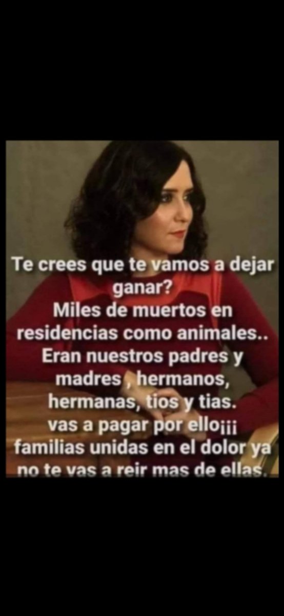 eneko1976's tweet photo. @MHA85228220 #AyusoAPrisión7291 #PpOrganizacionCriminal #MARaPrision #NarcoPpartido #SiSePuede #YoConPodemos #SanidadPública #AYUSESINA7291 #FISCALIACORRUPTA #SEPPULTURERA7291 #GERONTOCIDA #REFORMAJUDICIALALAMEXICANAYA #MenosVelascoMasIrene #TomateLaPastillaMorada #YoVotoPodemos https://t.co/ln6XoLBvph
