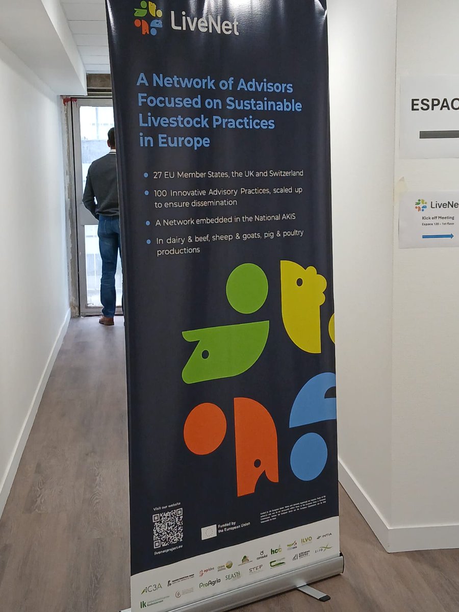 IntiaSa's tweet photo. 📸 Jone Lizarza 👉 técnica de asesoramiento ganadero de #INTIA acude a la reunión de lanzamiento en #Paris del proyecto europeo #LiveNet

‘Network and upgrade advisory services dedicated to the EU #livestock production’ https://t.co/H5VBWoVhYK