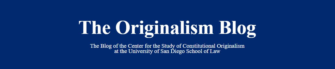 I'm grateful to Mike Ramsey for engaging with my forthcoming paper "The Plain-Meaning Fallacy" on the Originalism Blog and for giving me an opportunity to respond. My response is here:

originalismblog.typepad.com/the-originalis…