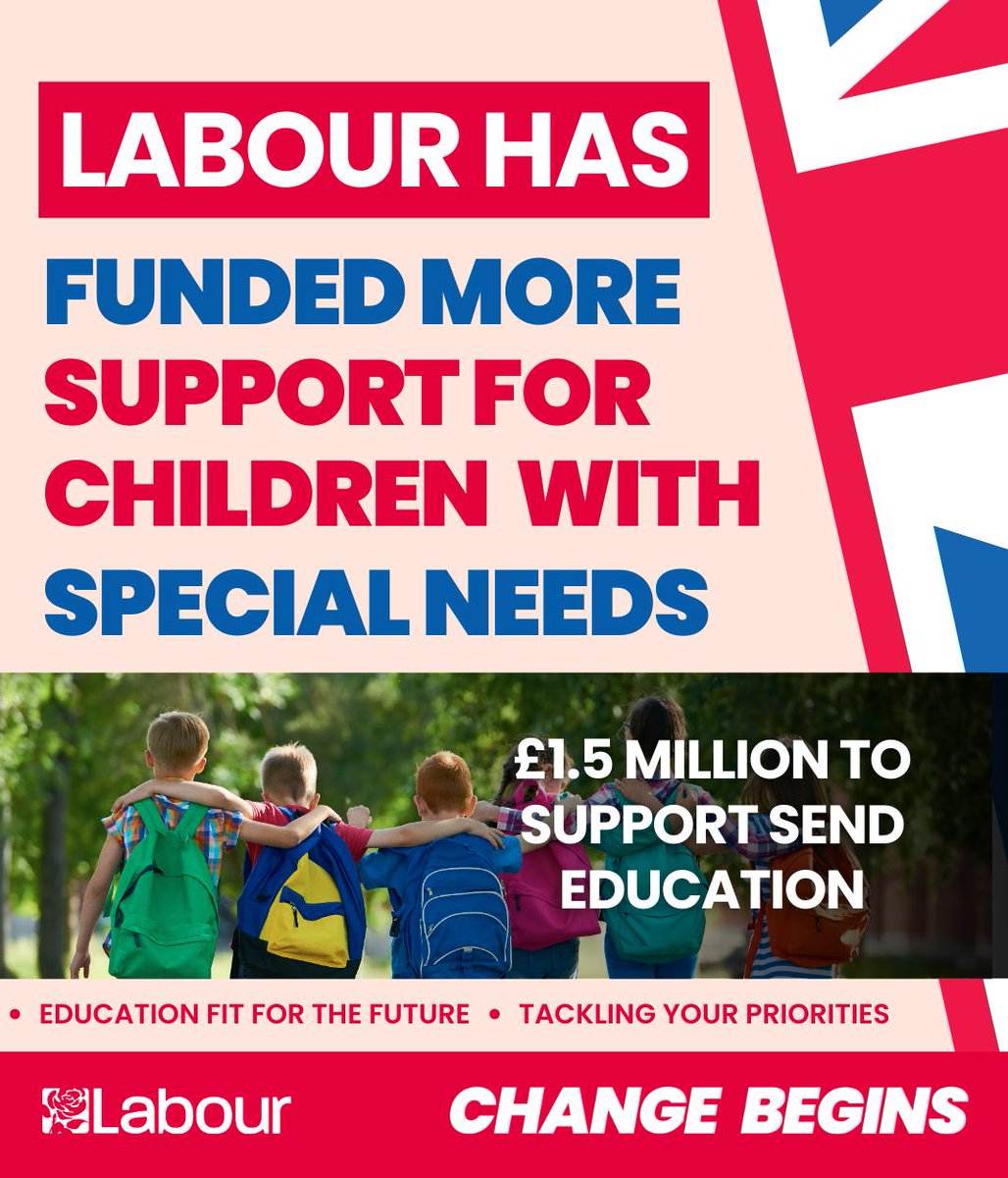 In 2023, Labour left the OCC Fair Deal Alliance after a report showed that the LibDems were failing on SEND provision. Under Labour it's a priority.