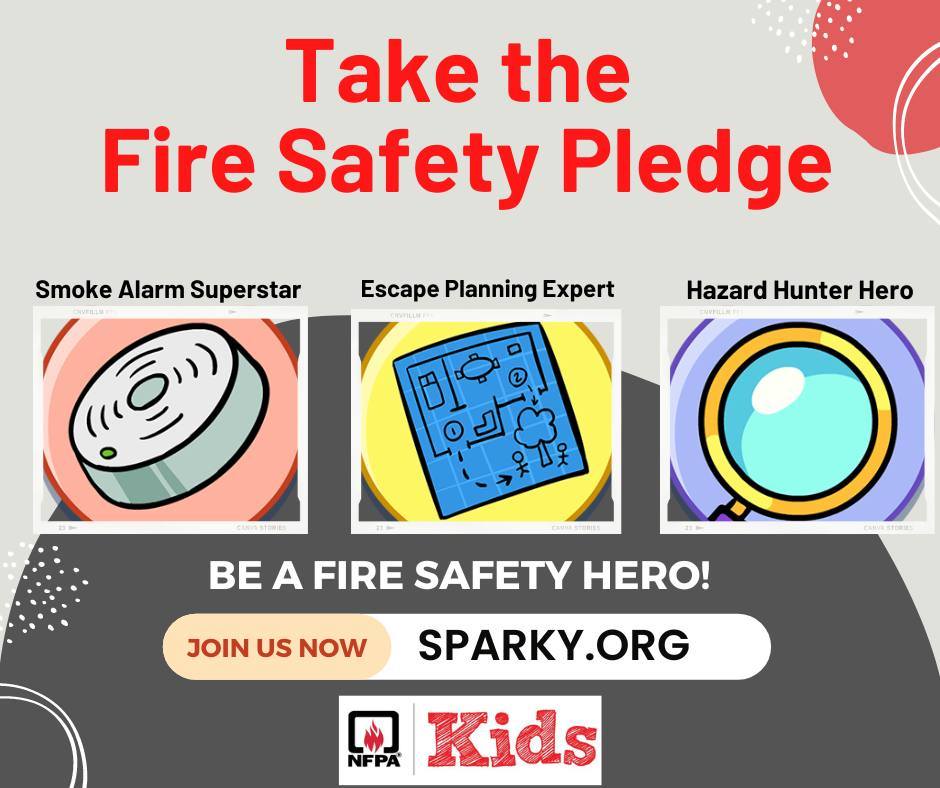 Sparky_Fire_Dog's tweet image. Sparky’s birthday is just one week away! Want to celebrate like a fire safety hero? Take the Fire Safety Pledge and commit to keeping your home safe. Take the pledge today: sparky.org/pledge. Tag a friend who should take the pledge too.
#Sparky74 #FireSafetyHero