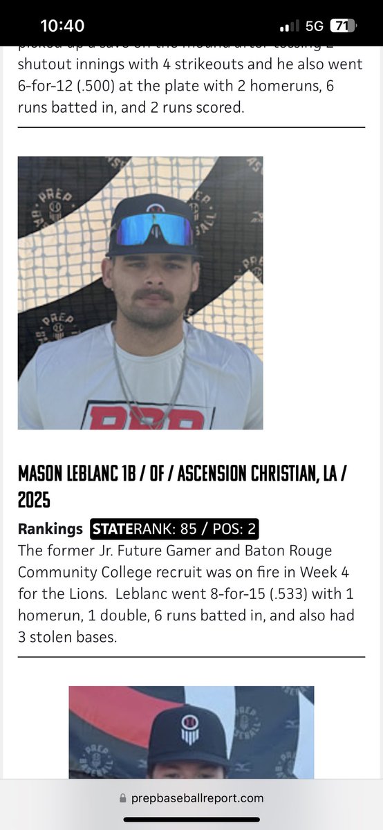 Congratulations 
<a href="/wyatt_buratt_04/">Wyatt Buratt</a> 
<a href="/MasonLeBlanc25/">Mason LeBlanc</a> 
<a href="/jacob_brignac19/">Jacob Brignac</a> 
<a href="/KeeganB05/">Keegan Bourgeois</a> 
<a href="/DavidFlynn2025/">David Flynn</a>