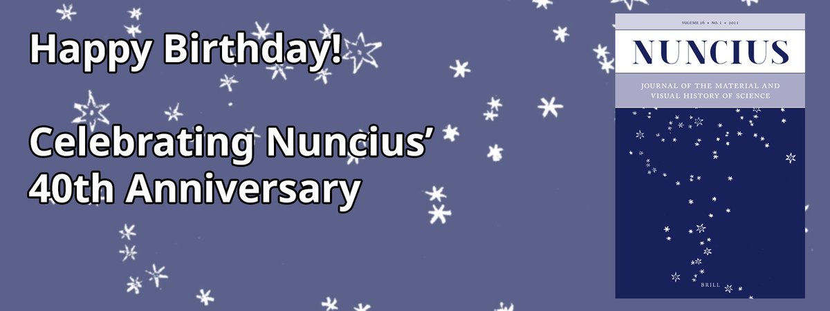 🎉Happy Birthday, #Nuncius! 2025 marks 40 years since Nuncius published its first article. To celebrate this milestone, we have made 40 key articles freely accessible throughout 2025. 

🔍Explore the collection curated by our editorial team! 
brill.com/page/lp_nun40