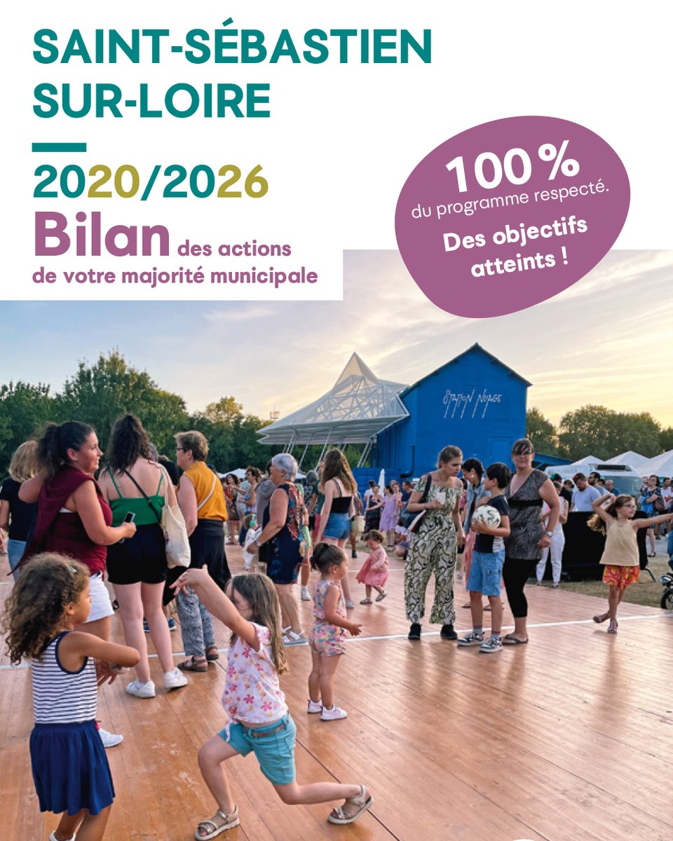 📢 Le bilan du mandat 2020/2026 est disponible sur saintsebastien.fr !

📖 Retrouvez dans ce document, toutes les actions menées par la majorité municipale pendant ces 6 années d’engagement au service de la Ville.

#bilanmandat #majoritemunicipale #saintsebastiensurloire