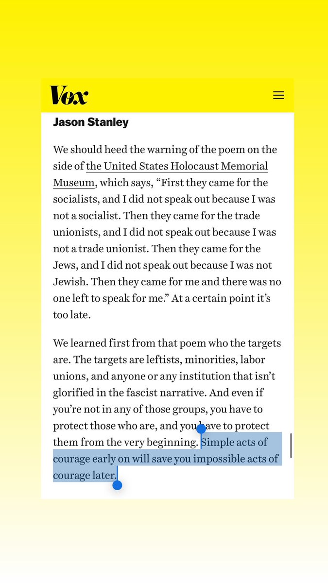 “Simple acts of courage early on will save you impossible acts of courage later” 

Clarity.
