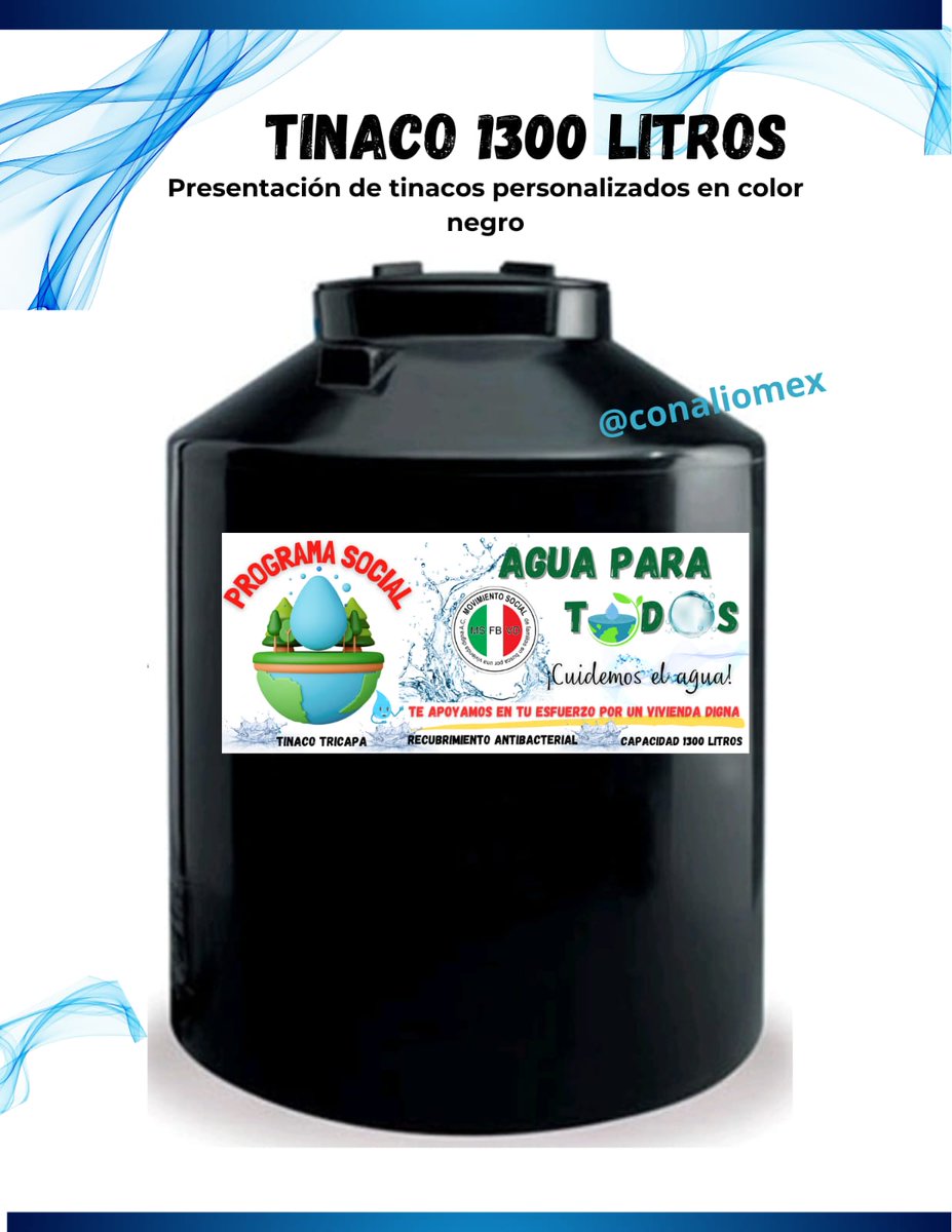 Juliethlyn's tweet photo. Programa social en apoyo a las Viviendas.
Gestionando tinacos con precio subsidio. https://t.co/5x6fekjWC4
