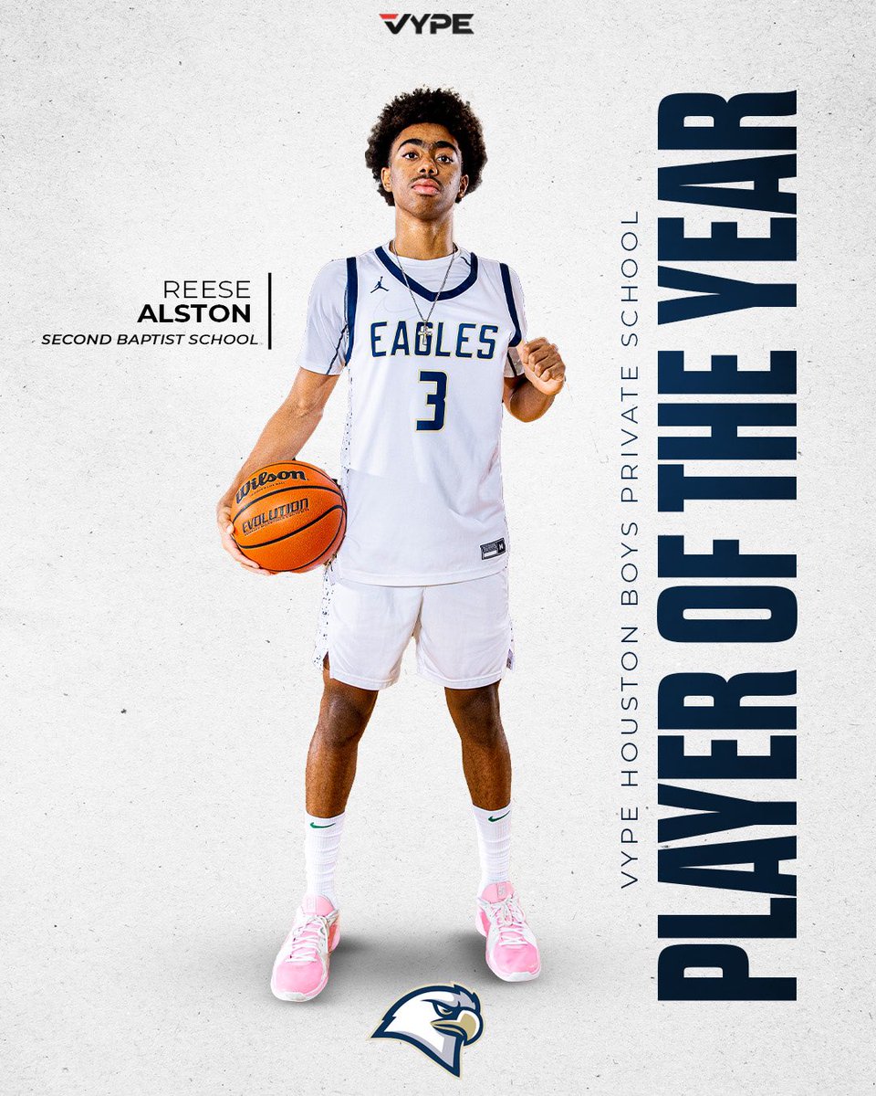 VYPE Houston (@vypehouston) on Twitter photo WHATCHA SAY LIL’ SKIP 🏀
Second Baptist School’s Reese Alston <a href="/lilskip08/">Reese (lilskip) Alston</a> led the Eagles to a TAPPS 5A State Title as a sophomore.
Controversial as it may seem, he was the best player on the best team in 2025.
The son of professional basketball player Rafer Alston is just WHATCHA SAY LIL’ SKIP 🏀
Second Baptist School’s Reese Alston <a href="/lilskip08/">Reese (lilskip) Alston</a> led the Eagles to a TAPPS 5A State Title as a sophomore.
Controversial as it may seem, he was the best player on the best team in 2025.
The son of professional basketball player Rafer Alston is just