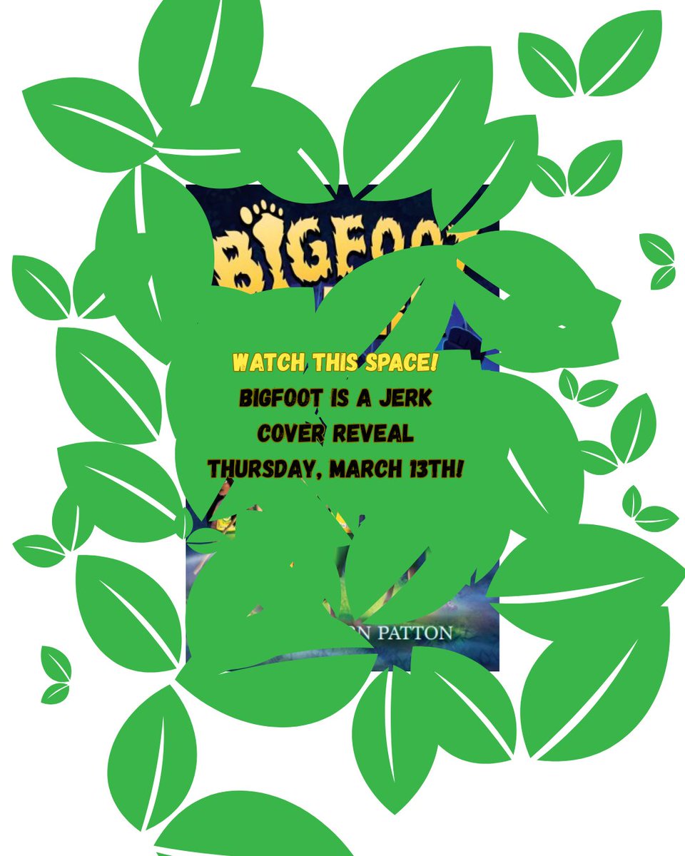Tomorrow's cover reveal day for my middle grade adventure Bigfoot Is a Jerk! Can't wait to share what the cover designer and artist created - it's fantastic! Check back tomorrow, or sign up for my newsletter to see it sooner ;)! #bigfoot #mglit