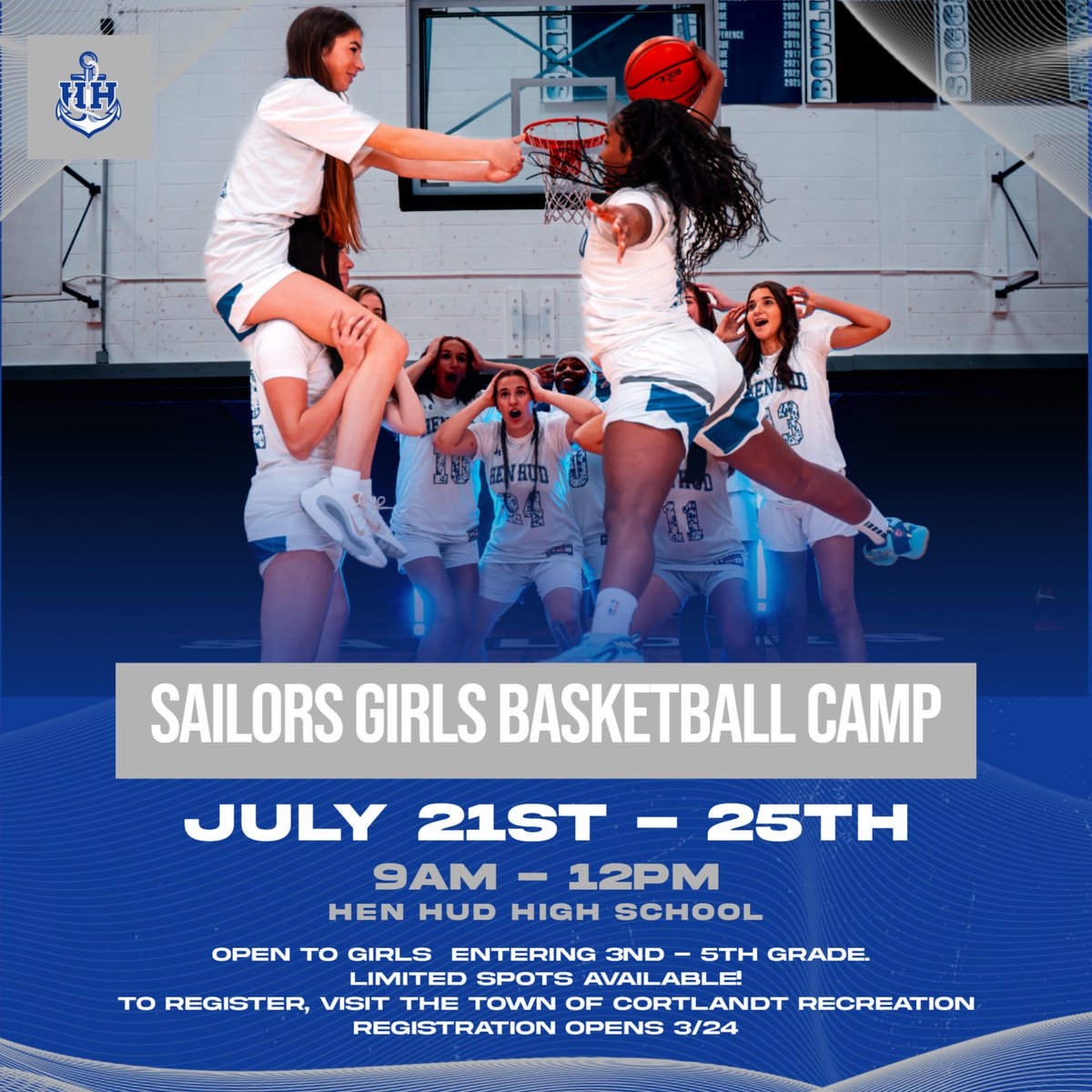HH_GirlsHoops's tweet image. Calling all Future Sailors - we want you to join us! Come to our summer camp to learn basic basketball skills, play games and meet the team.
Register here: townofcortlandt.com/cn/eventscalen…