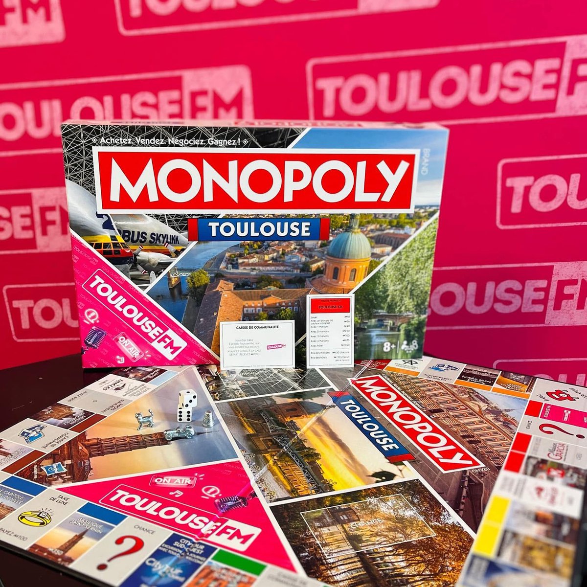 Monopoly #ToulouseFM La Radio de Toulouse ! 💖 hâte d'y installer un hotel 😀
