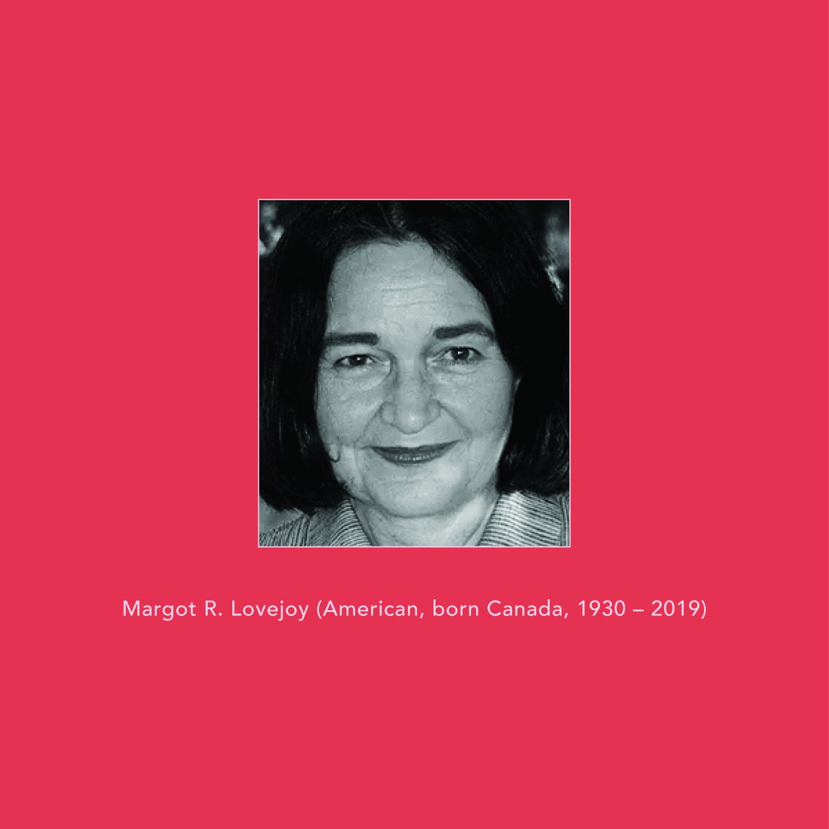 In honor of Women’s History Month, we are celebrating the life and art of Margot R. Lovejoy (American,1930-2019). #GTM #WHM #WomensHistoryMonth