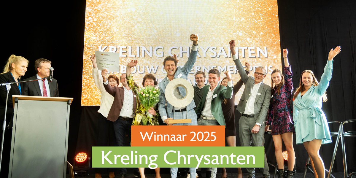 🎉🏆 Gefeliciteerd! Kreling Chrysanten is de winnaar van de Tuinbouw Ondernemersprijs 2025! 🌸✨