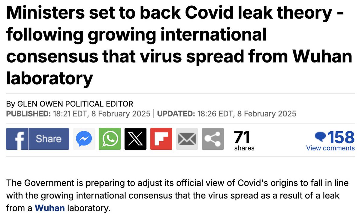 A month ago, the Daily Mail reported that the UK government is also going to update their position on the origin of Covid to favor the lab leak hypothesis.

If true, more countries are likely to follow the US, Germany, and UK's lead.