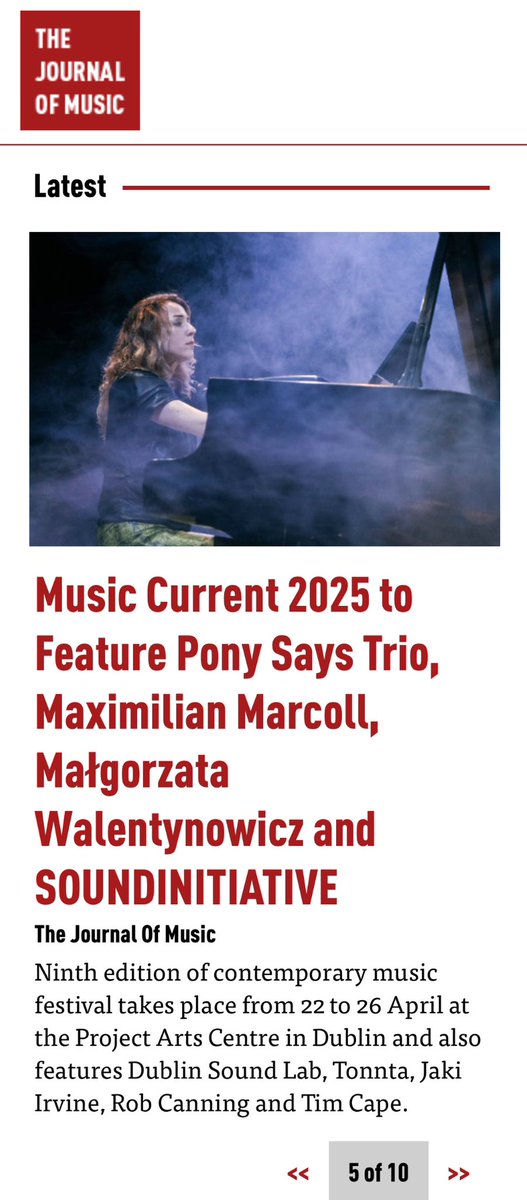 Dublin Sound Lab (@dublinsoundlab) on Twitter photo Thrilled to have been mentioned in the <a href="/journalofmusic/">The Journal of Music</a> ✨
Music Current 2025 is now less than 6 weeks away from launching!
Get your tickets now 👏🏼 👏🏼
Full article- journalofmusic.com/news/music-cur… Thrilled to have been mentioned in the <a href="/journalofmusic/">The Journal of Music</a> ✨
Music Current 2025 is now less than 6 weeks away from launching!
Get your tickets now 👏🏼 👏🏼
Full article- journalofmusic.com/news/music-cur…