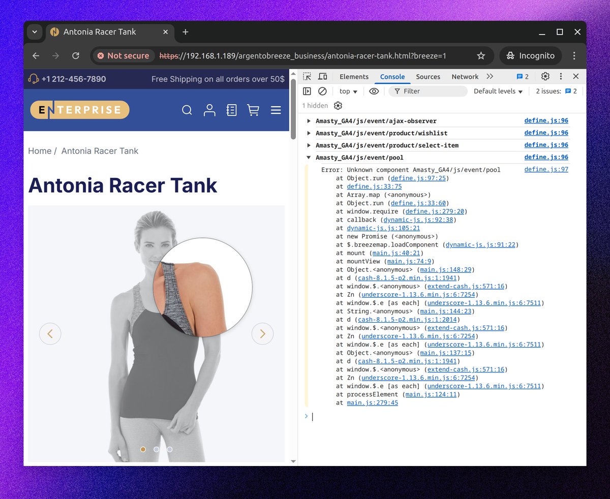 breezefront's tweet photo. Did you know you can add `?breeze=1` to the URL and see what components are not registered as compatible components?

Today's Breeze release improves this feature to skip false-positives and provide stack information: https://t.co/xPWvEo3TE0