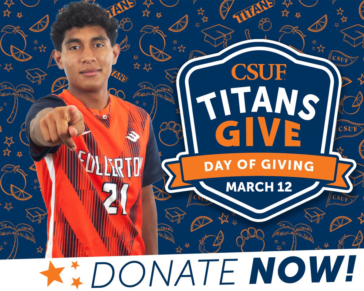 Titans Day of Giving‼️ 

Every dollar raised will go directly to improving the program and student-athletes experience.   

Give ⬇️
titansgive.fullerton.edu/giving-day/936…

#TusksUp
