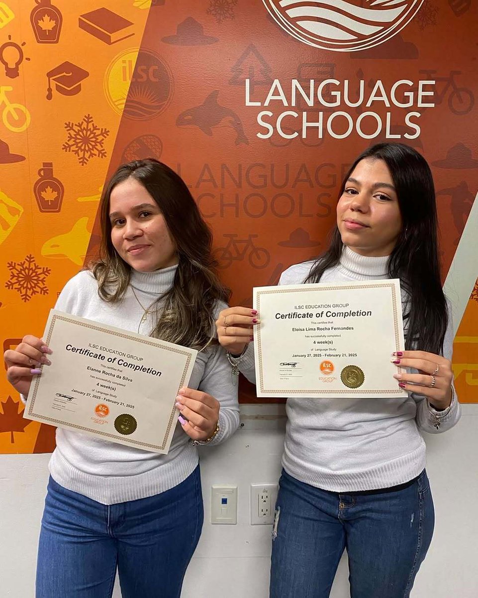 ieintercambio's tweet photo. Diretamente de Vancouver, as primas Eloisa e Elanne concluindo um ciclo de imersão no inglês e experiências incríveis na escola ILSC Canadá 🇨🇦

Já pensou em viajar junto com um amigo ou familiar?
Assim fica tudo mais divertido.

Gratidão pela confiança em nosso trabalho.

#canada https://t.co/2gBLUvkPlV