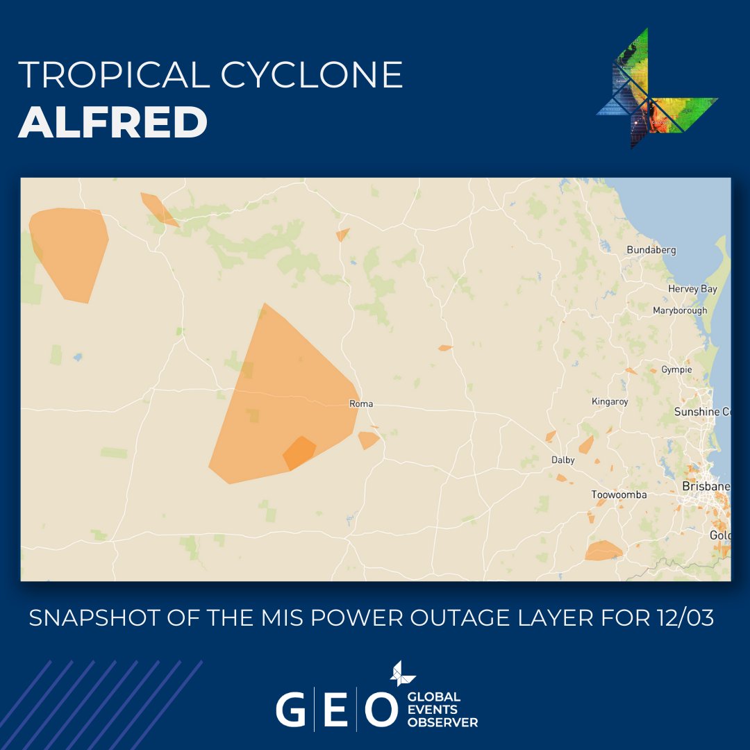 McKenzie_Int's tweet photo. The MIS team continue to assess the fallout from Tropical Cyclone Alfred on Queensland.

To provide clients with further intelligence on where their relevant portfolios may be at risk of exposure to flooding, the team have made more updates to the GEO report. https://t.co/pSpqzhlQ9r