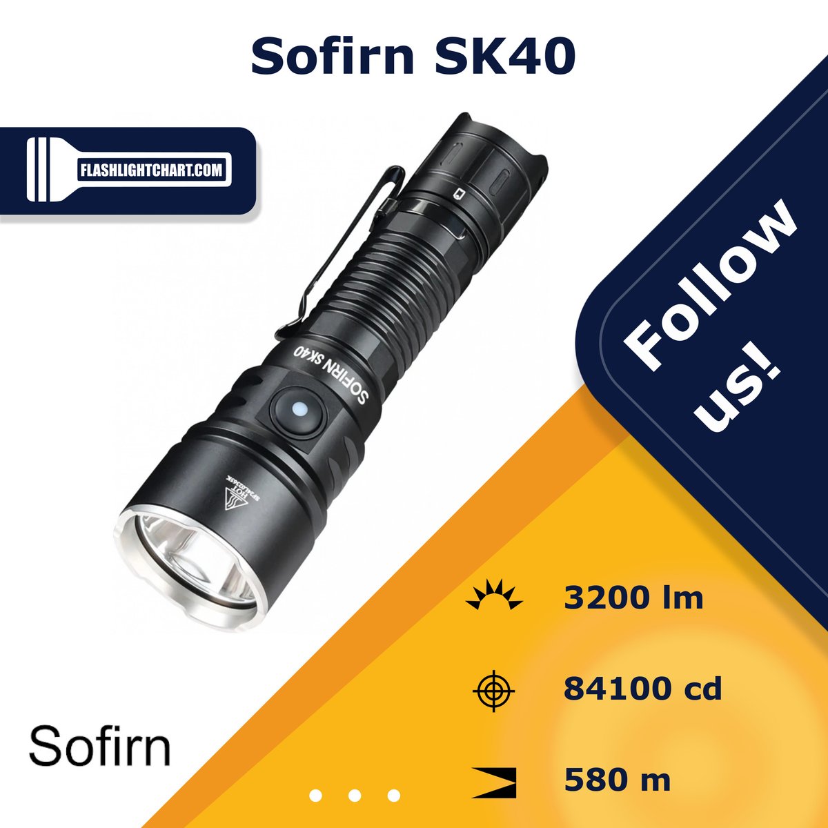 FlashlightChart's tweet image. 🔦 Sofirn SK40 Flashlight Review 🔦

🟢 Pros: SOS/beacon function, USB charger
🔴 Cons: non-magnetic

For more details, visit our website!
flashlightchart.com/sofirn/sk40-888
#FlashlightChart
#Sofirn #SofirnFlashlight #SofirnLight #SofirnFlashlights
#Flashlight #Flashlights
#Outdoors #EDC