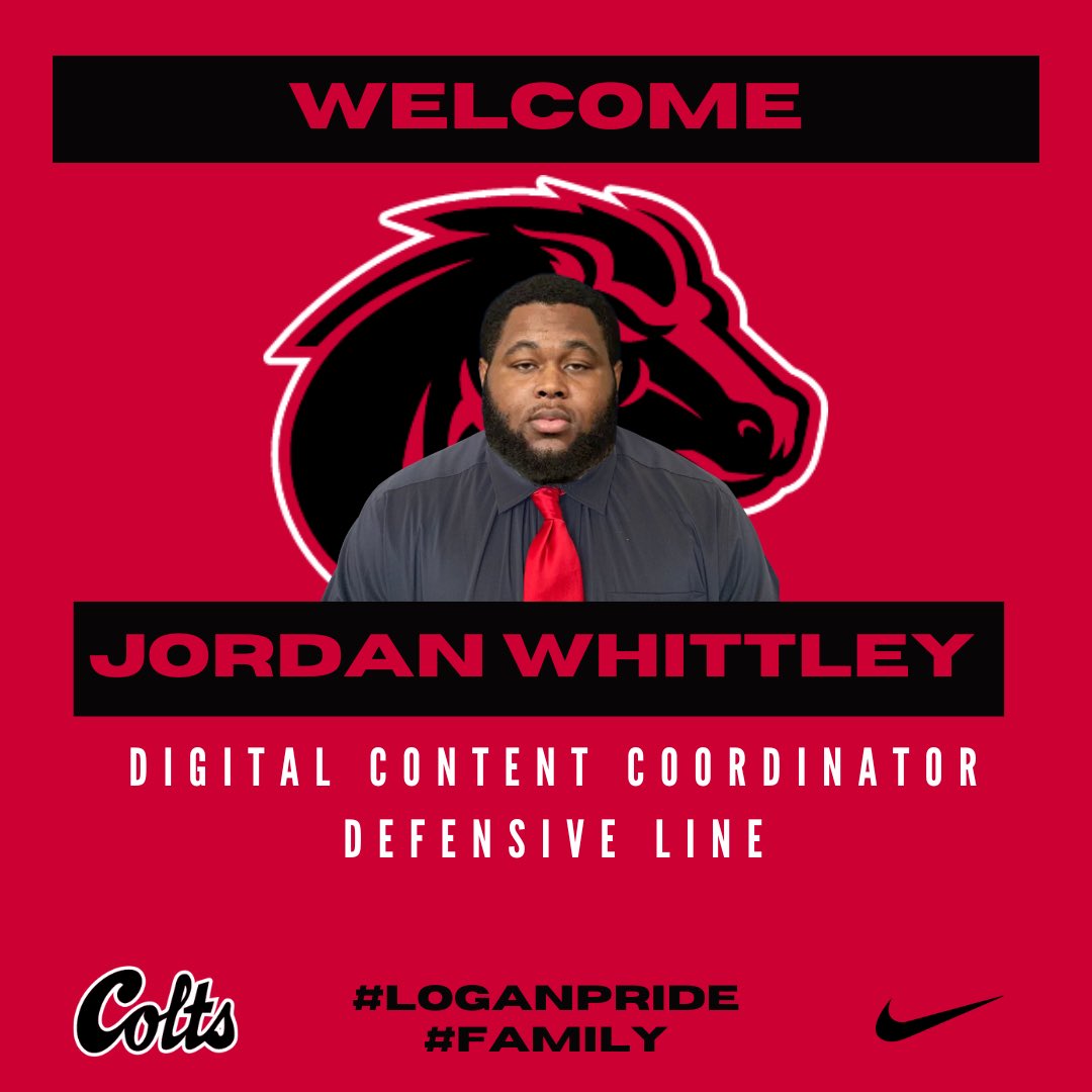 James Logan Colts Football (@logancoltsfb) on Twitter photo Let's welcome <a href="/Thatjacka__/">Coach Whit</a> who is joining the Colts as Digital Content Coordinator, working with the Defensive Line.
Welcome to the family Coach!
#LoganPride
#Family
#ForTheShoe Let's welcome <a href="/Thatjacka__/">Coach Whit</a> who is joining the Colts as Digital Content Coordinator, working with the Defensive Line.
Welcome to the family Coach!
#LoganPride
#Family
#ForTheShoe